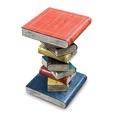 COLOURED BOOKSTACK TABLE MEDIUM