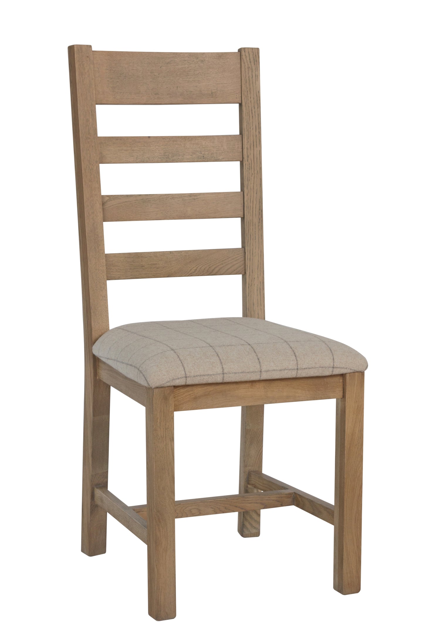 Horner Slat Back Fabric Seat Dining Chair