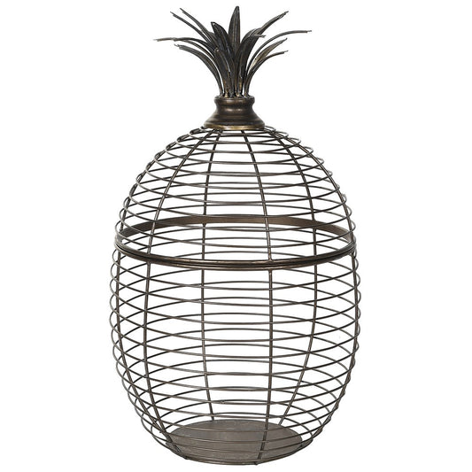 Wire Pineapple Basket Deco