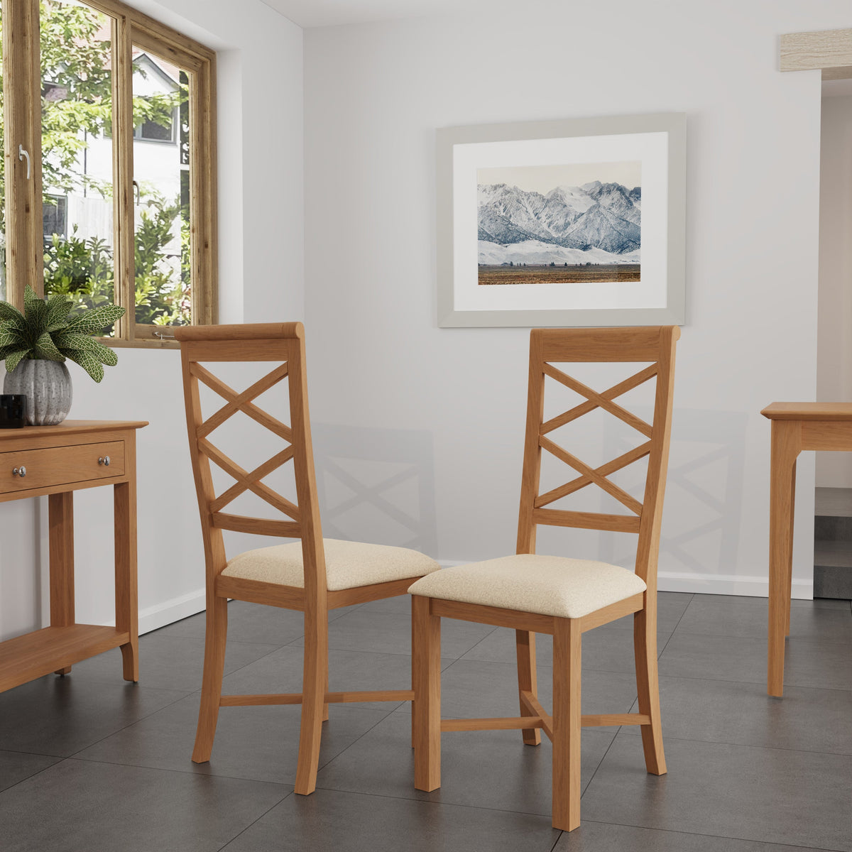 Newton Cross Back Dining Chair