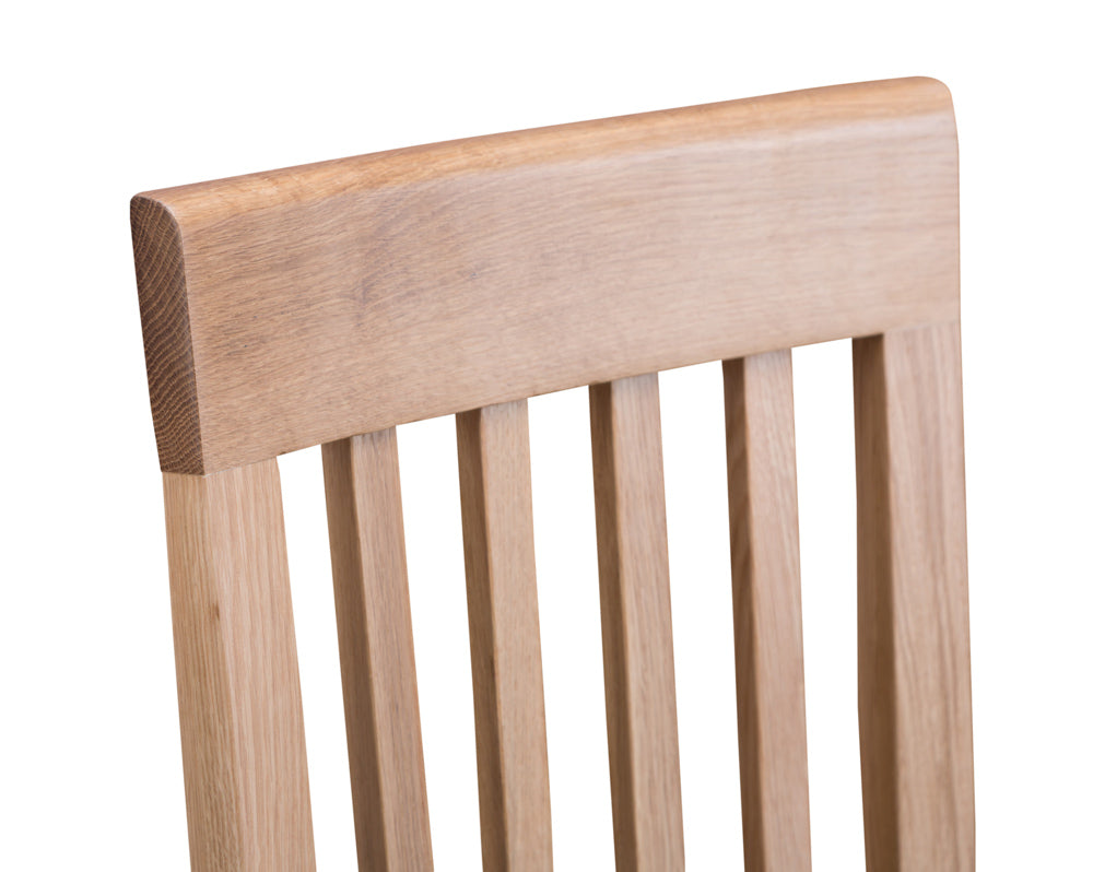 Newton Slat Back Fabric Seat Dining Chair