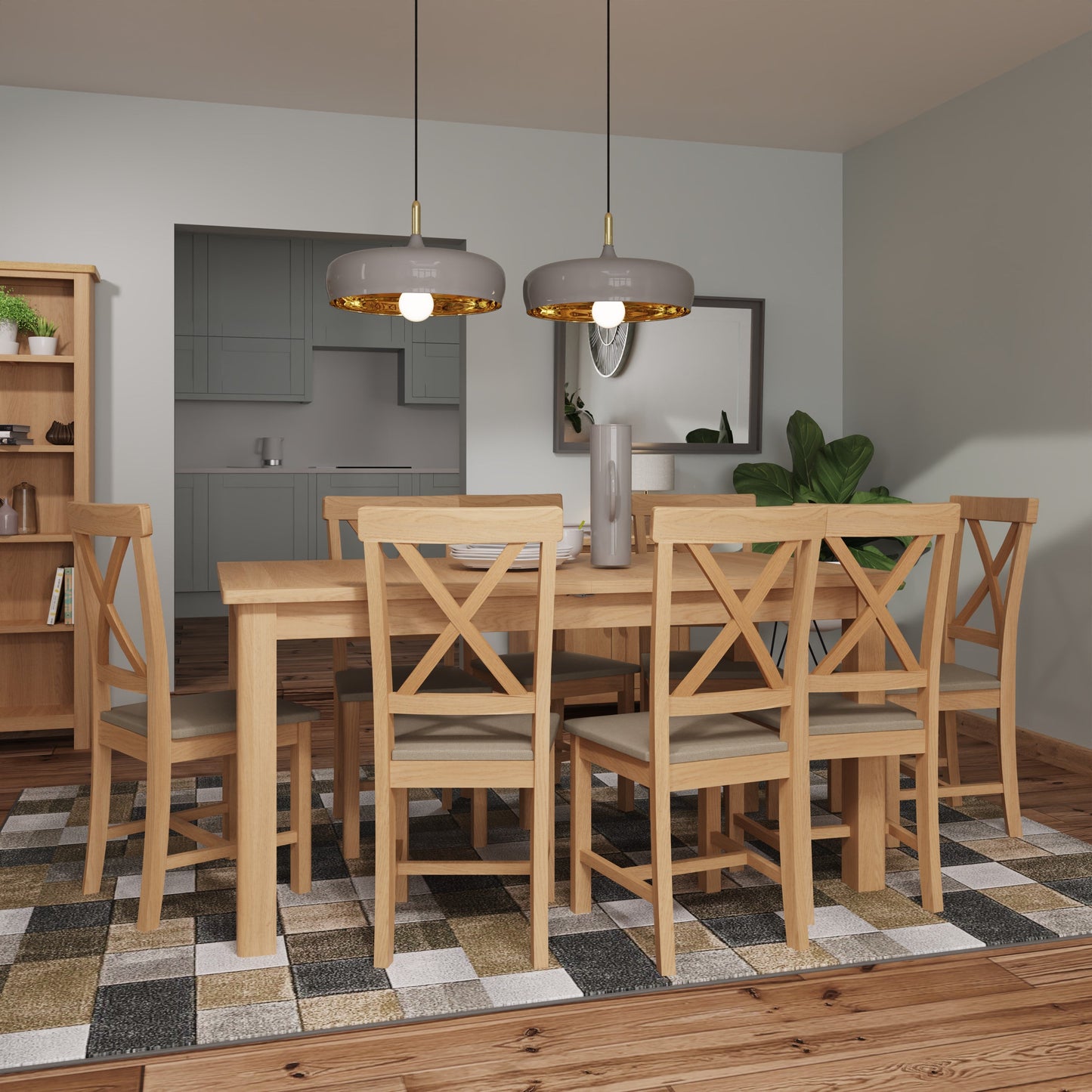 Rutherford 1.6m Extending Dining Table